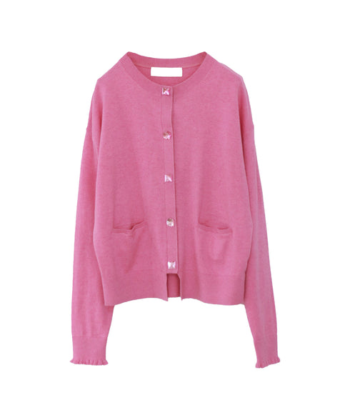 cotton cashmere bijou cardigan